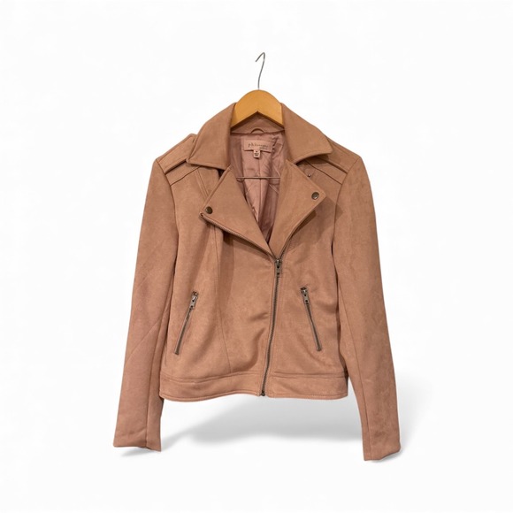 Philosophy Republic Clothing Jackets & Blazers - Philosophy Republic Clothing Faux Suede Moto Jacket‎ Dusty Rose Size Medium